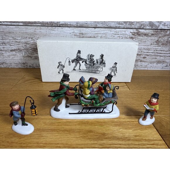Dept 56 Caroling with Cratchit Family 58396 Heritage Village  Christmas Carol - Picture 1 of 13